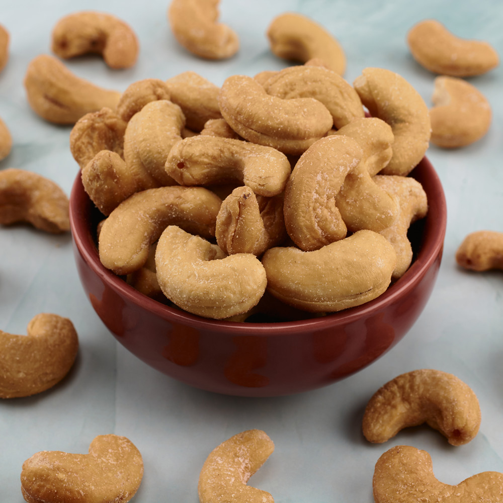 Roasted & Salted Large Cashews snacks supplier