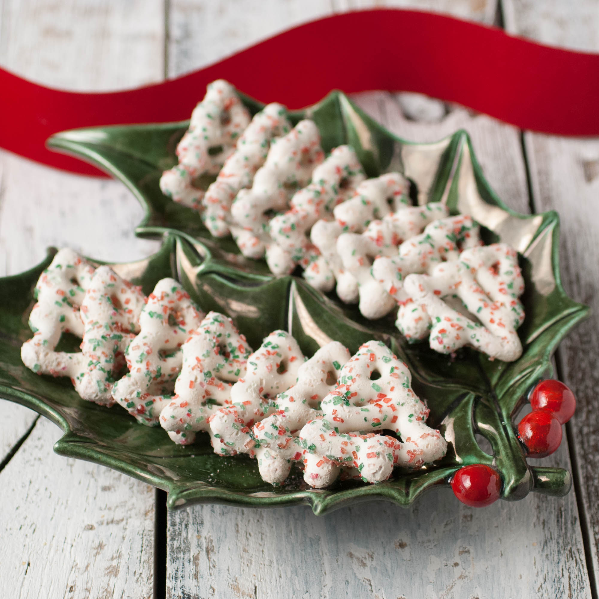 Christmas Tree Pretzels