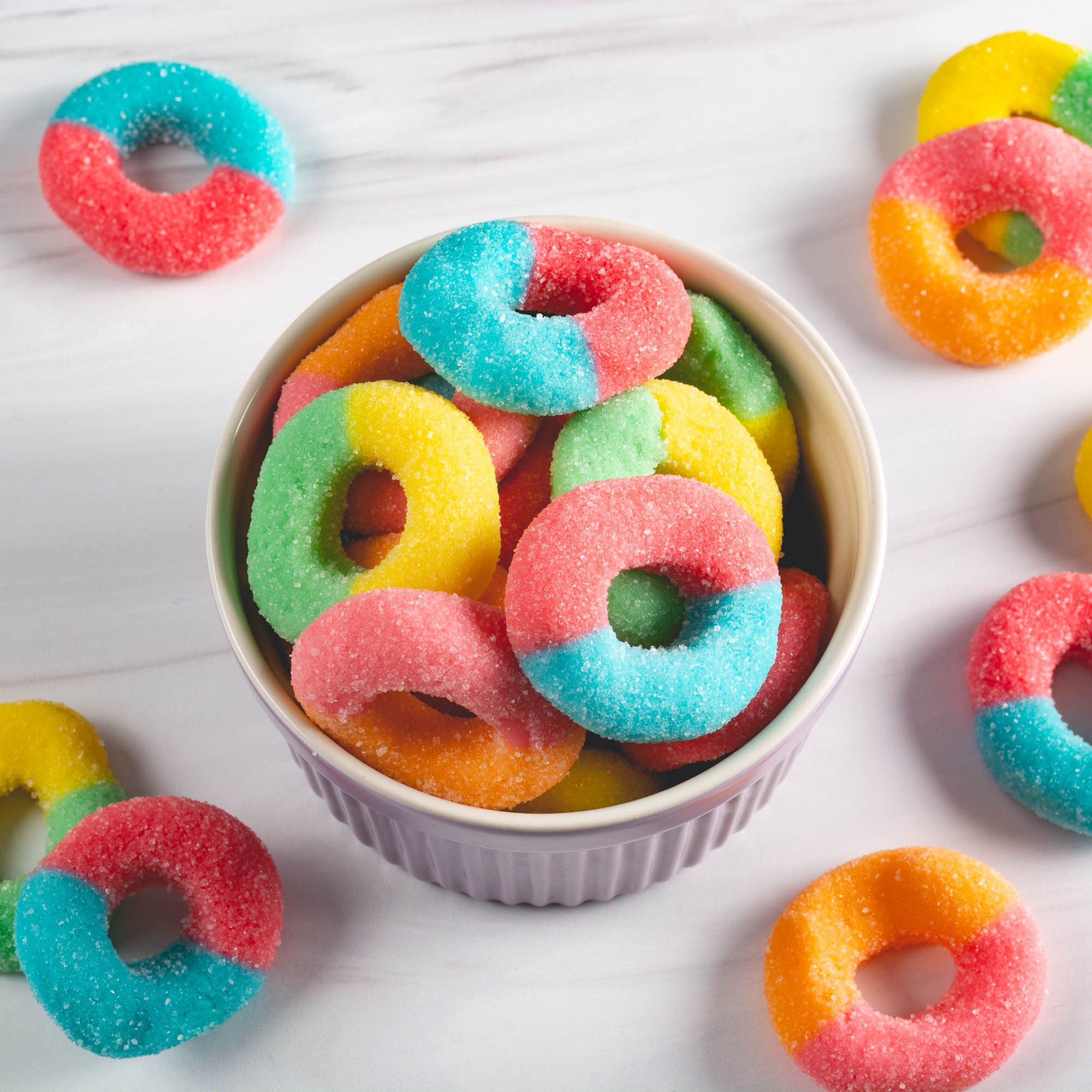 Sour Neon Gummi Rings